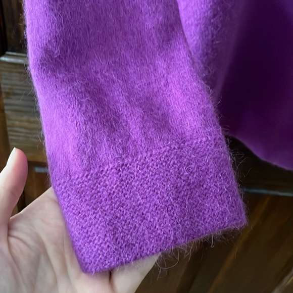 Sarah Spencer Magenta Angora Shawl Collar Sweater Women’s Size 2X - Picture 3 of 8